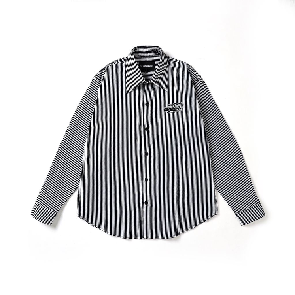ÁO SƠ MI SỌC TAY DÀI Y2K LOGO STRIPED SHIRT - 69 DAYDREAMS