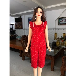 Bộ lụa mặc nhà quần lửng Size 45-59kg