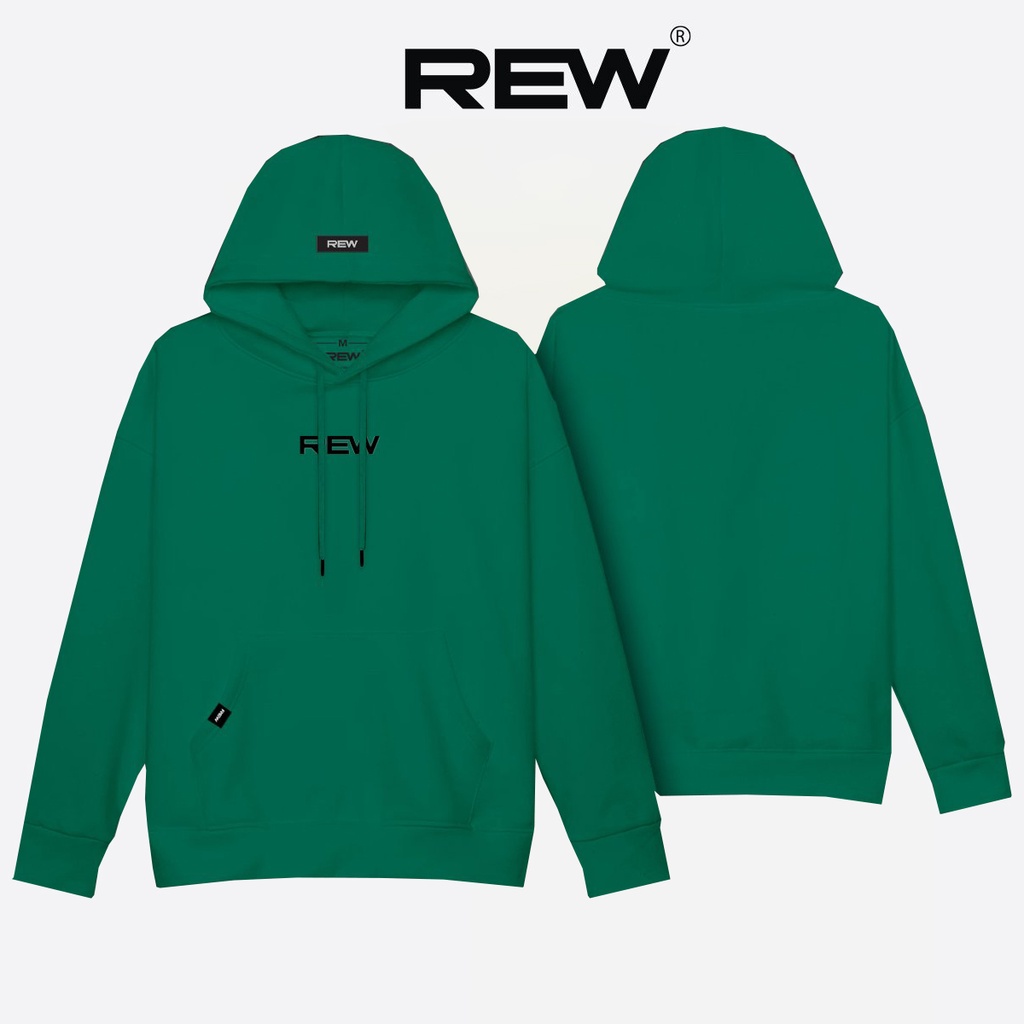 Áo Hoodie mỏng trơn mặc mùa hè nhiều màu Form rộng loại mỏng 100% Cotton REW