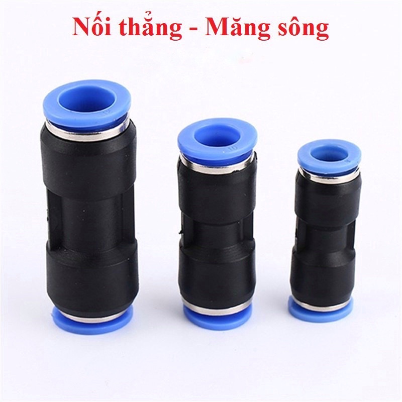 Đầu nối thẳng, măng sông PU khí nén, phun sương, chịu được áp suất cao