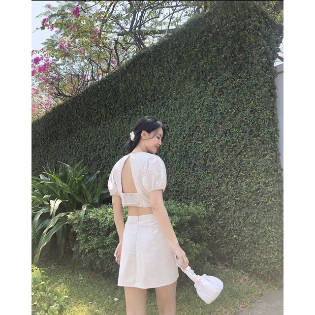 Set áo và chân váy rời Linen