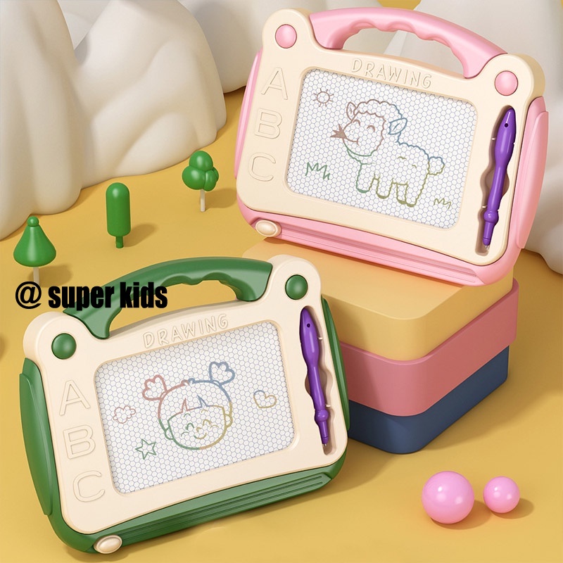 SUPER KIDS Bảng Vẽ Xóa Nam Châm Có Thể Xóa Được Cho Trẻ Em Tại Nhà