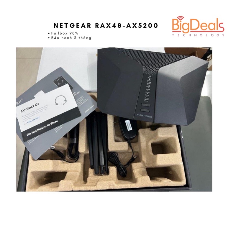 Bộ phát Wifi NETGEAR NIGHTHAWK RAX35/48/50/80/120 AX3000/5200/5400/6000, chính hãng BigDeals VN