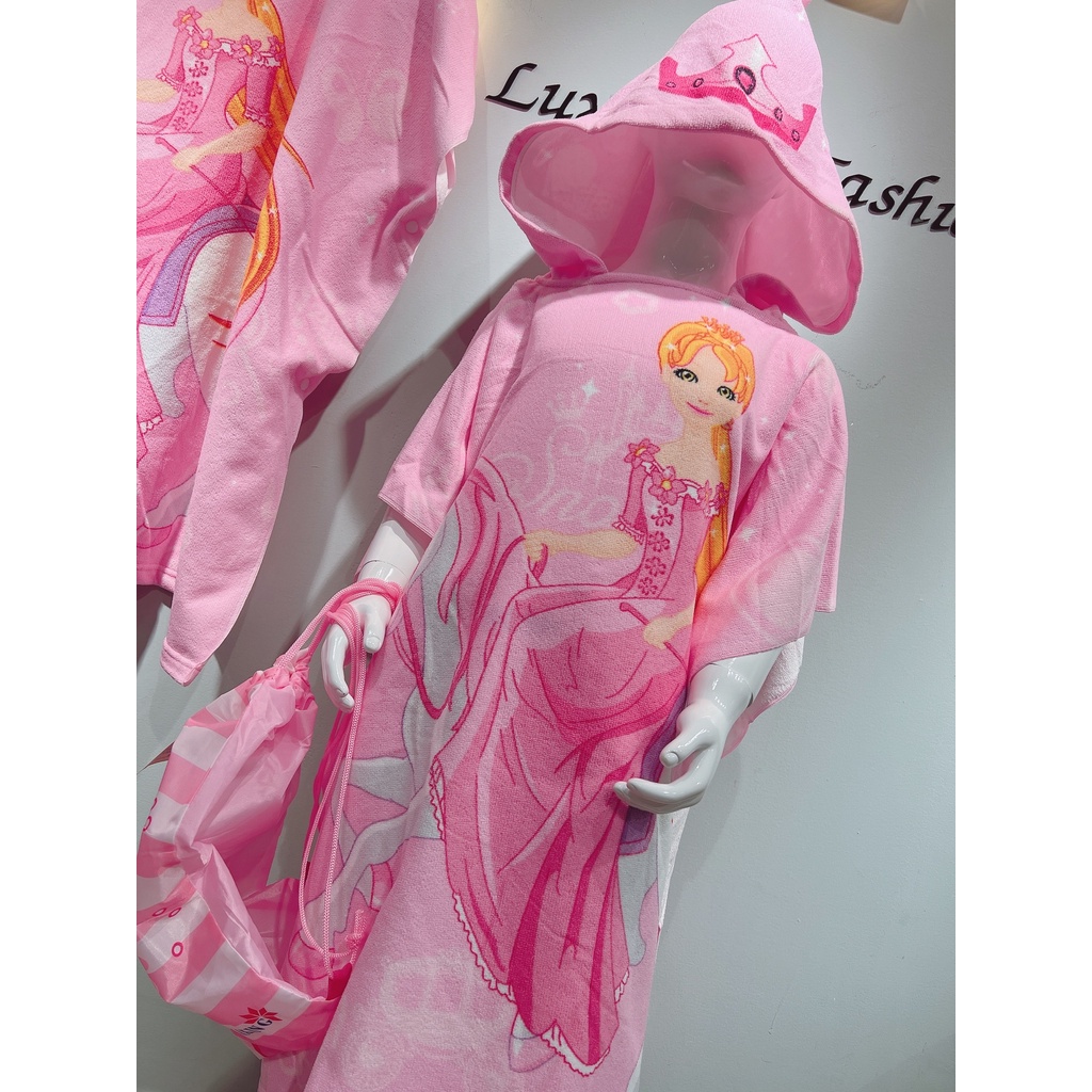 Khăn choàng tắm BƠI Công chúa hồng MS100209