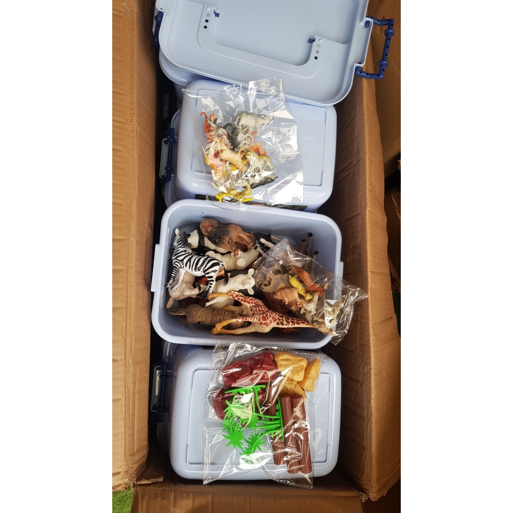 Bộ đồ chơi mô hình động vật 58 chi tiết thú rừng hoang dã cho bé thỏa sức khám phá thế giới động vật