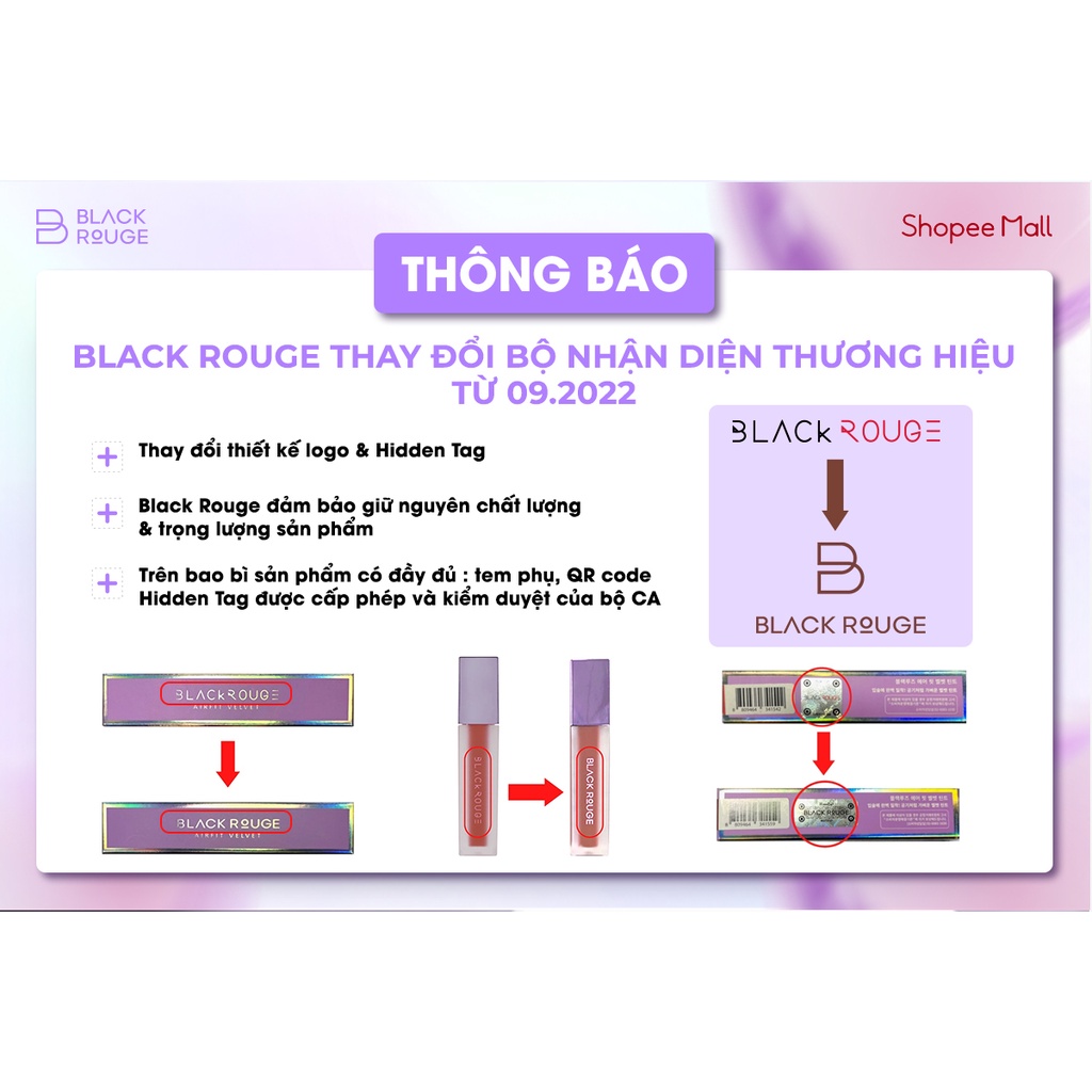 Son Tint Lì Cho Môi Căng Mọng Black Rouge Mara Hot Water Tint - Drip Hot Water Tint 4.5g