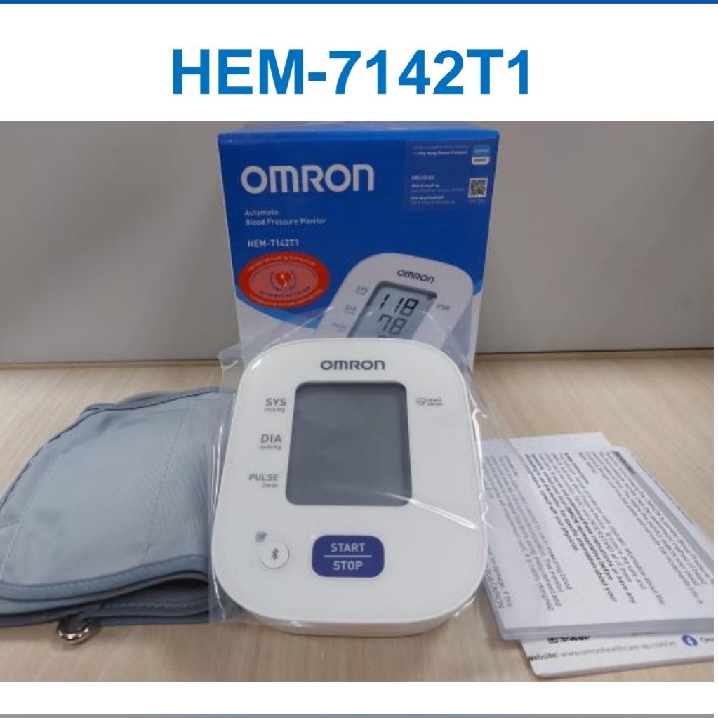 Máy Đo Huyết Áp Bắp Tay Omron HEM-7142T1(thay thể HEM-7120)|Kết Nối Bluetooth Với Smartphone - Bảo H