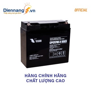 Ắc quy vision cp12170e-x , acquy miễn bảo dưỡng, sử dụng cho ups, thang máy v.v..