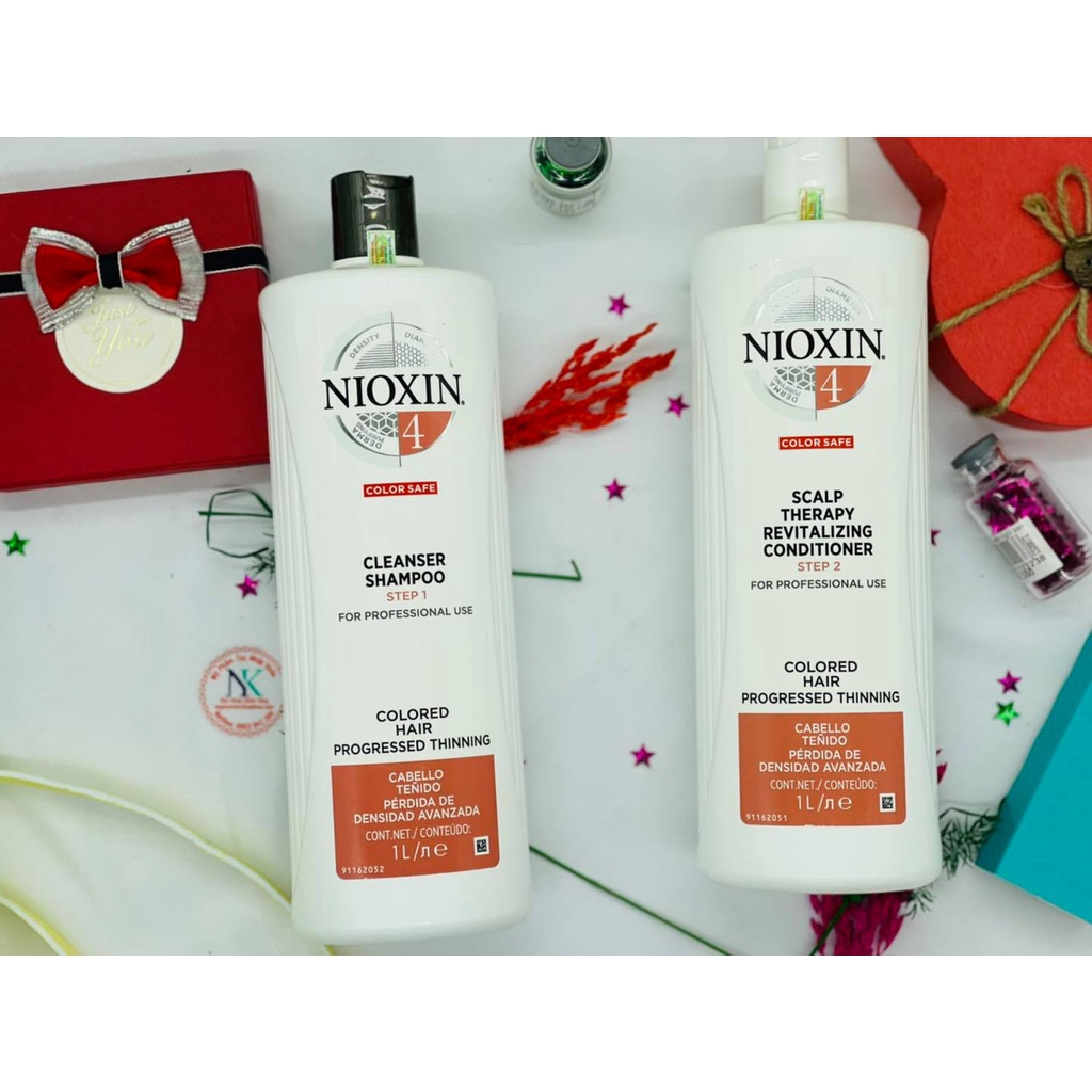 Bộ gội xả Nioxin System 4 300ml - 1000ml