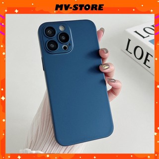Ốp lưng iphone cứng mỏng có kính lens bảo vệ camera cho ip 11 12 pro max MVSTORE