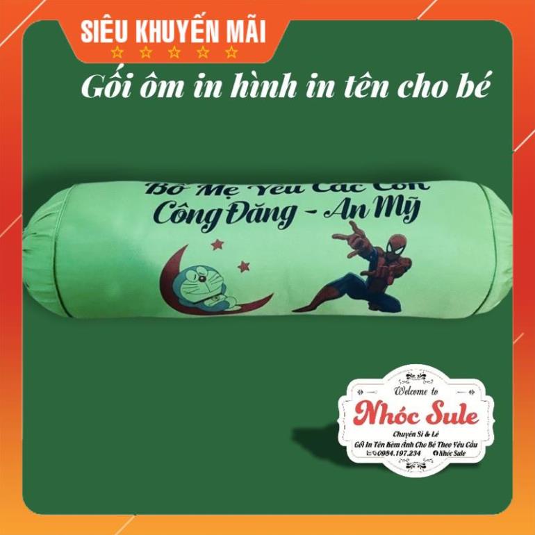 Gối ôm trẻ em in tên, in hình ảnh theo yêu cầu cho bé Nhóc Sule
