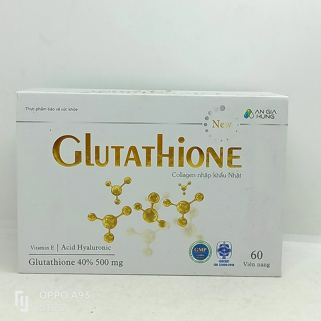 Sạm nám bay nhanh, làn da trắng sáng Glutathione (Collagen nhập khẩu Nhật) hộp 1 lọ 60 viên