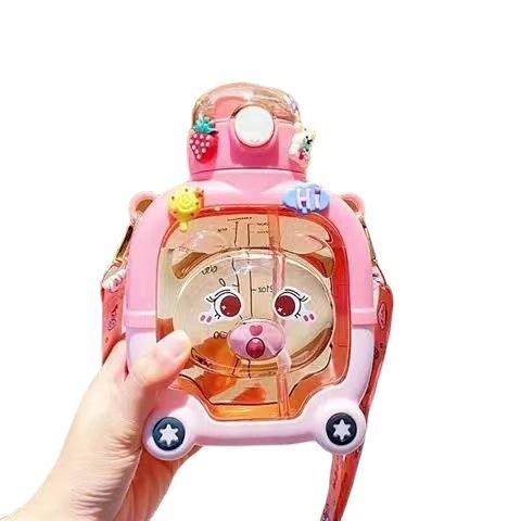 Bình Đựng Nước Hình Gấu 1000ml Cute Bear Cup Cho Bé Siêu Xinh