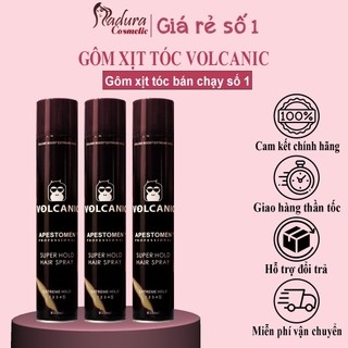 Gôm xịt tóc volcanic 350ml tạo kiểu giữ nếp cho tóc. hàng chính hãng .