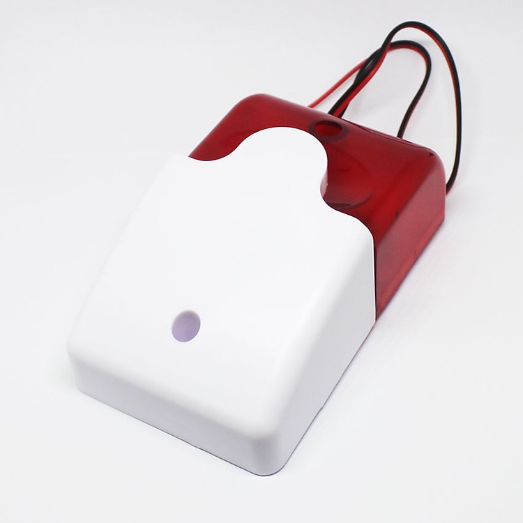 CÒI HỤ BÁO ĐỘNG KÈM ĐÈN CHỚP LED  có 3 dòng điện áp riêng biệt 12V, 24V và 220V, còi hú báo trộm báo cháy có đèn