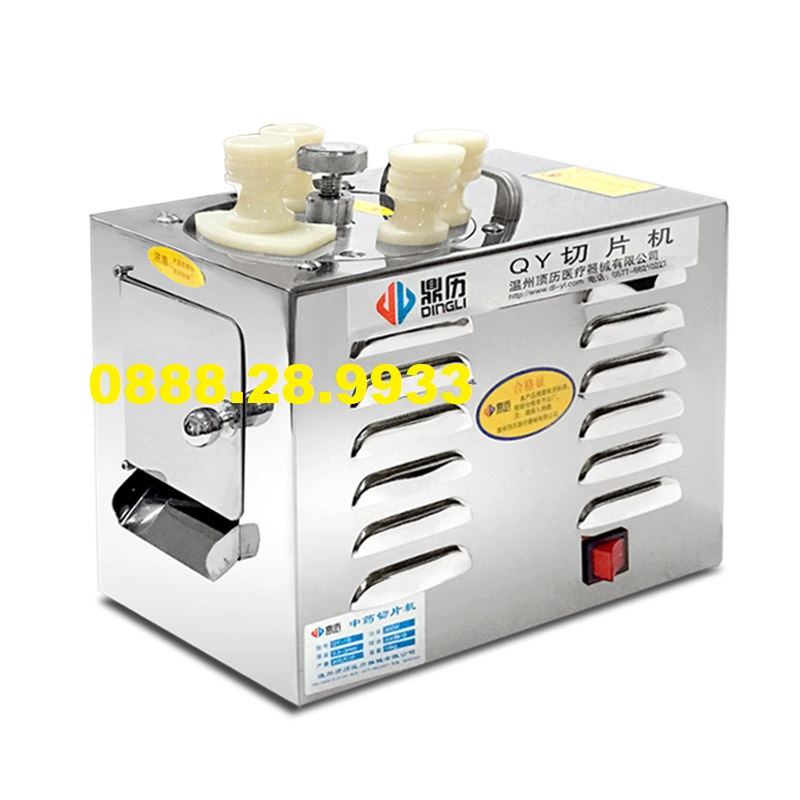 Máy thái lát nhâm sâm, nhung hươu, thái thuốc bắc, thuốc đông y, dược liệu QY-1B công suất thái 800 lát/phút