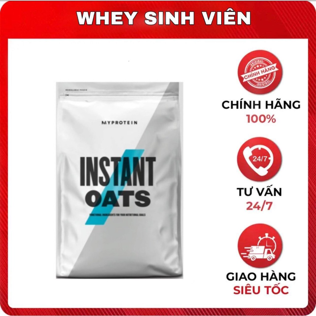 MYPROTEIN OATS Yến Mạch Giảm Cân Myprotein Instant Oats Giảm Béo Ăn Kiêng Bổ Sung Nhiều Chât Xơ Vitamin