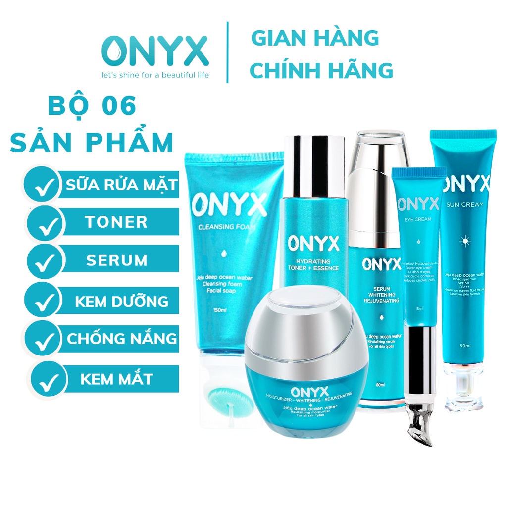 Bộ 06 Sản Phẩm Dưỡng Da ONYX Giúp Da Căng Bóng Mịn màng Trẻ Hóa | Bảo Thy