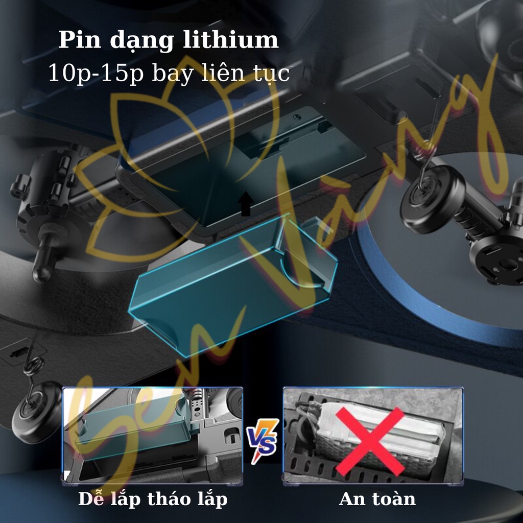 Máy bay điều khiển từ xa giá rẻ Flycam mini V27 drone mini - An toàn - Nhào lộn 360 độ - Tự động bay - Pin Trâu | BigBuy360 - bigbuy360.vn