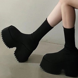 GIÀY BOOT CHUNKY PLATFROM <sẵn > bản nhung