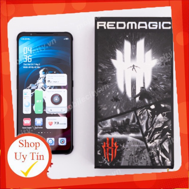 Điện thoại Nubia Red Magic 7 (12-128GB) sạc nhanh 65W có tiếng Việt- dành riêng cho game thủ -Techmobile29