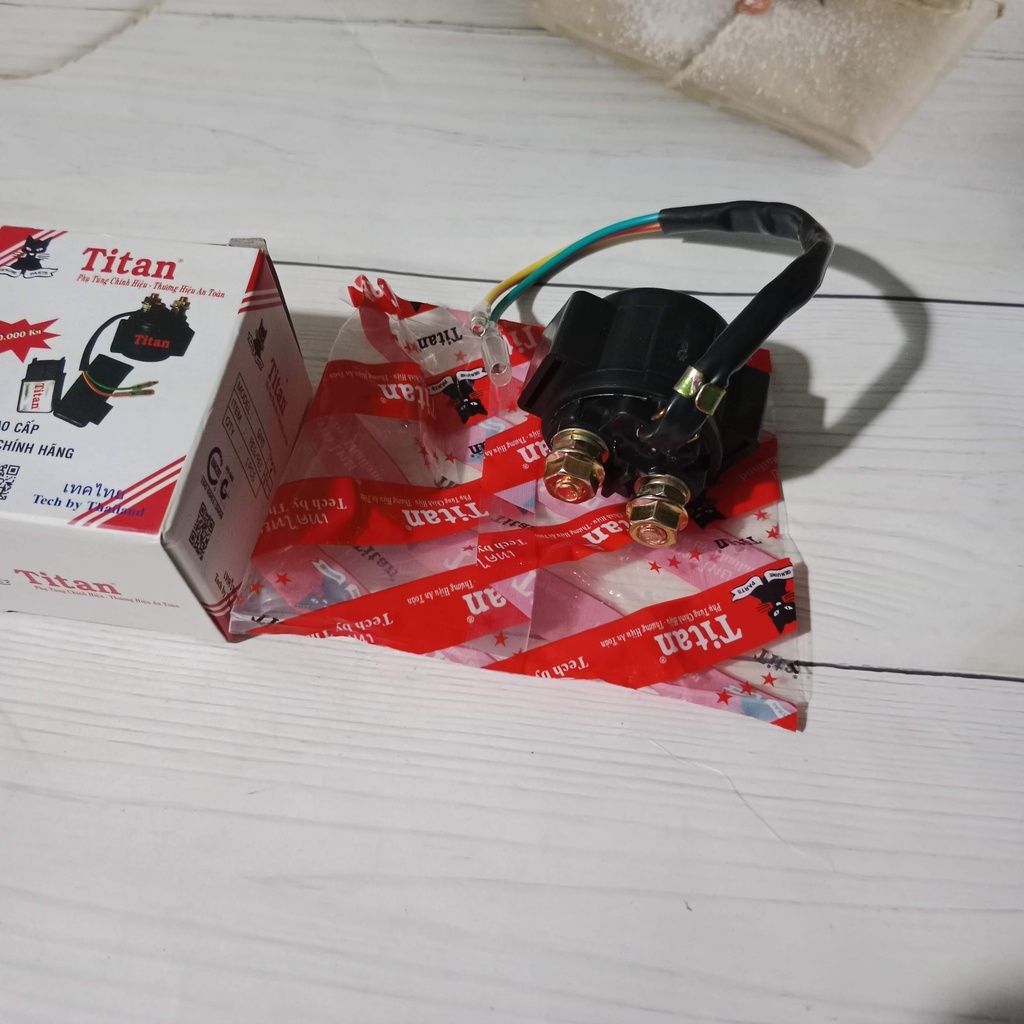 Rơ le đề tròn Wave Dream hàng cao cấp / cóc đề tròn xe máy / relay đề tròn