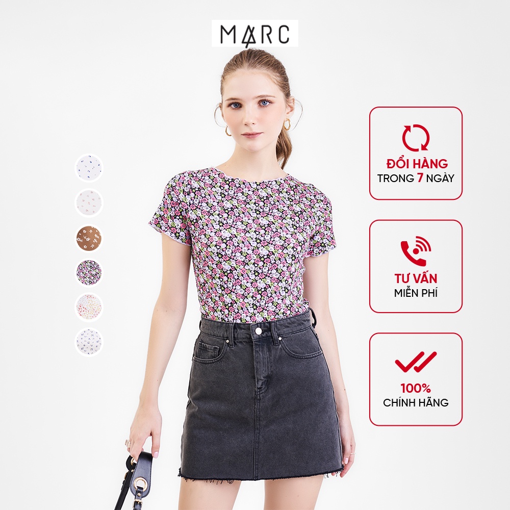 Áo thun nữ MARC FASHION hoa cuốn biên FATN049322