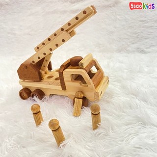 Đồ Chơi Xe Cứu Hỏa Gỗ Dành Cho Bé