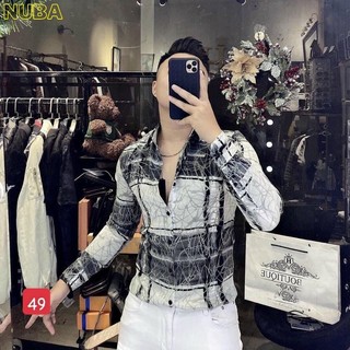 Áo sơ mi nam dài tay,chất vải lụa họa tiết cao cấp,đẹp giá rẻ,AT 24