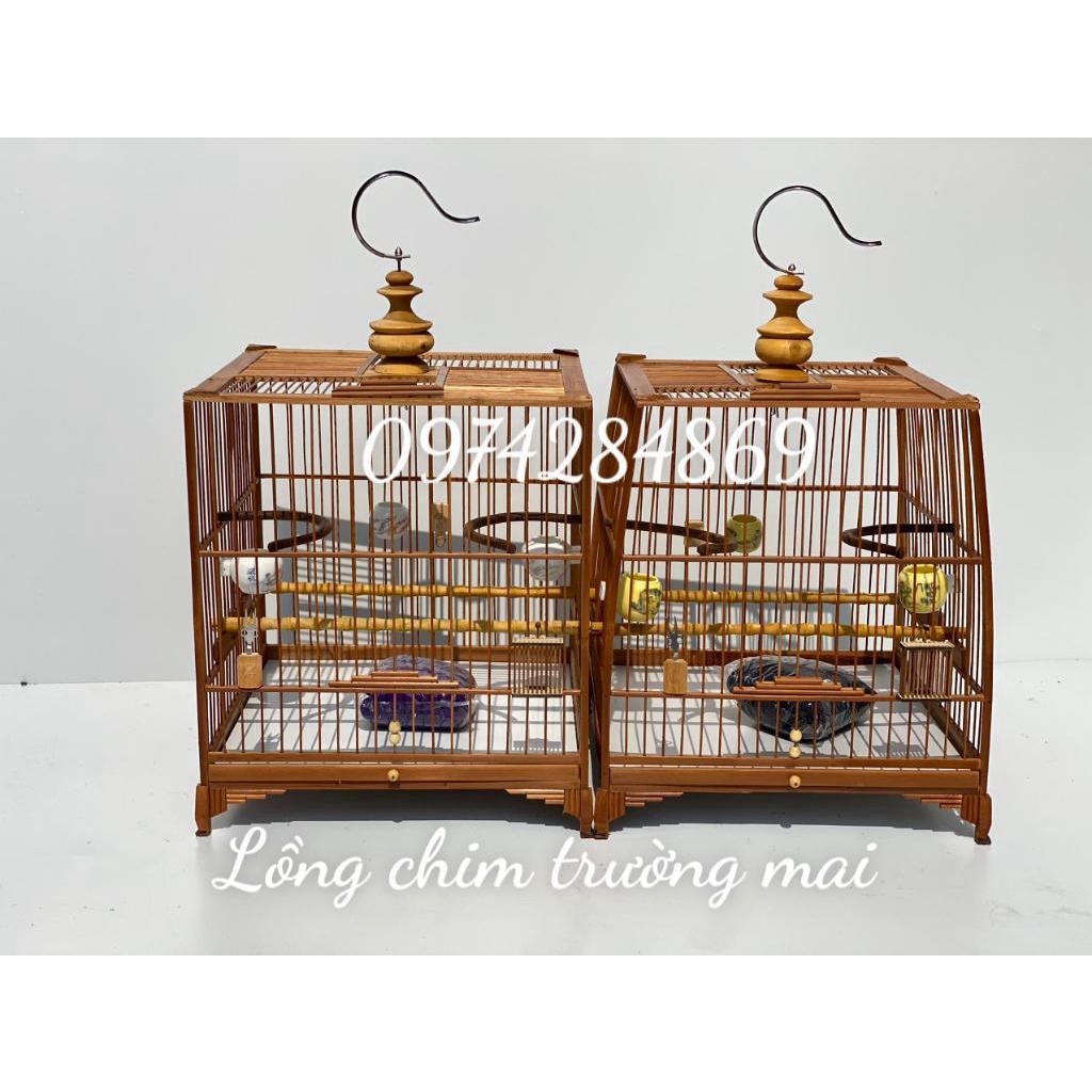 KHUNG LỒNG CHIM TRÚC CHÀO MÀO THÁI ĐẤU, VUÔNG ĐẤU ĐẸP CHẮC CHẮN GIÁ RẺ TỰ RÁP SIÊU DỄ tặng kèm dầu bóng