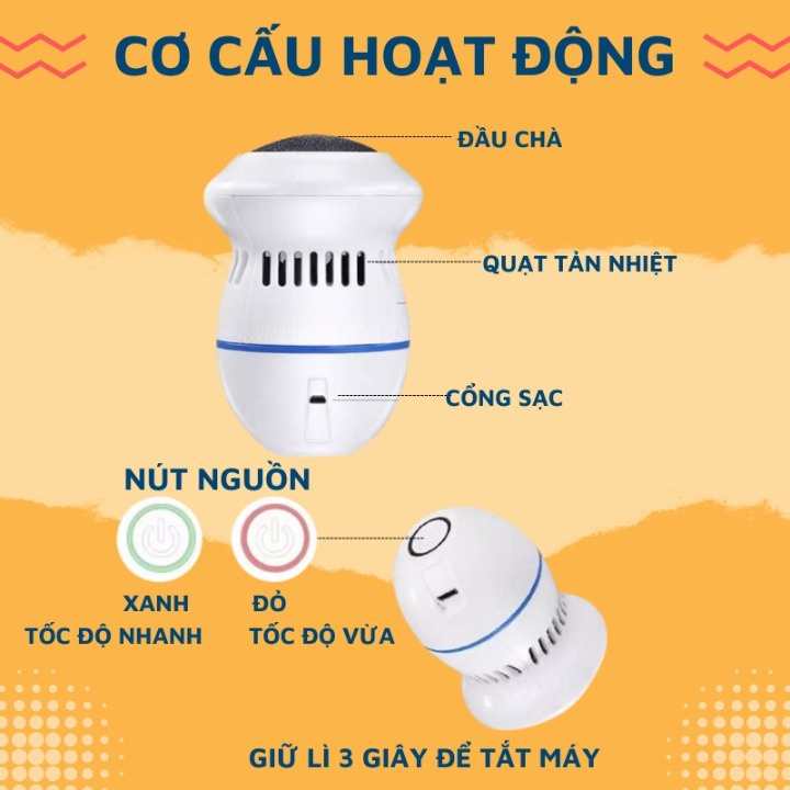 Máy Chà Gót Chân, Tẩy tế bào chết cho Tiệm Nail, Cá Nhân tại Nhà Tẩy Tế Bào Chết Sạc Pin Tích Điện CG2