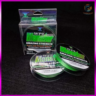 Dây dù PE lure WP9 Monster 100m chống xoắn phukiencaulure Dây dù câu cá chất lượng cao