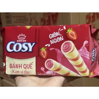 Bánh Quế Cosy 117g Đủ Vị Nhân Kem Giòn Tan, Bánh Ăn Vặt Cosy Vị Socola/Dâu/Lá Dứa/Xoài Xí Muội
