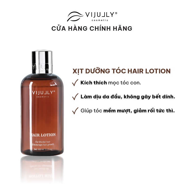 TINH DẦU BƯỞI VIJULLY - HAIR LOTION GIÚP KÍCH THÍCH MỌC TÓC, DƯỠNG TÓC CHẮC KHOẺ