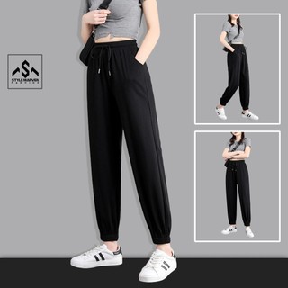 Quần jogger trơn nữ dáng thể thao STYLE MARVEN chất thun da cá mềm mại bo ống thời trang - QUAN SM002V3