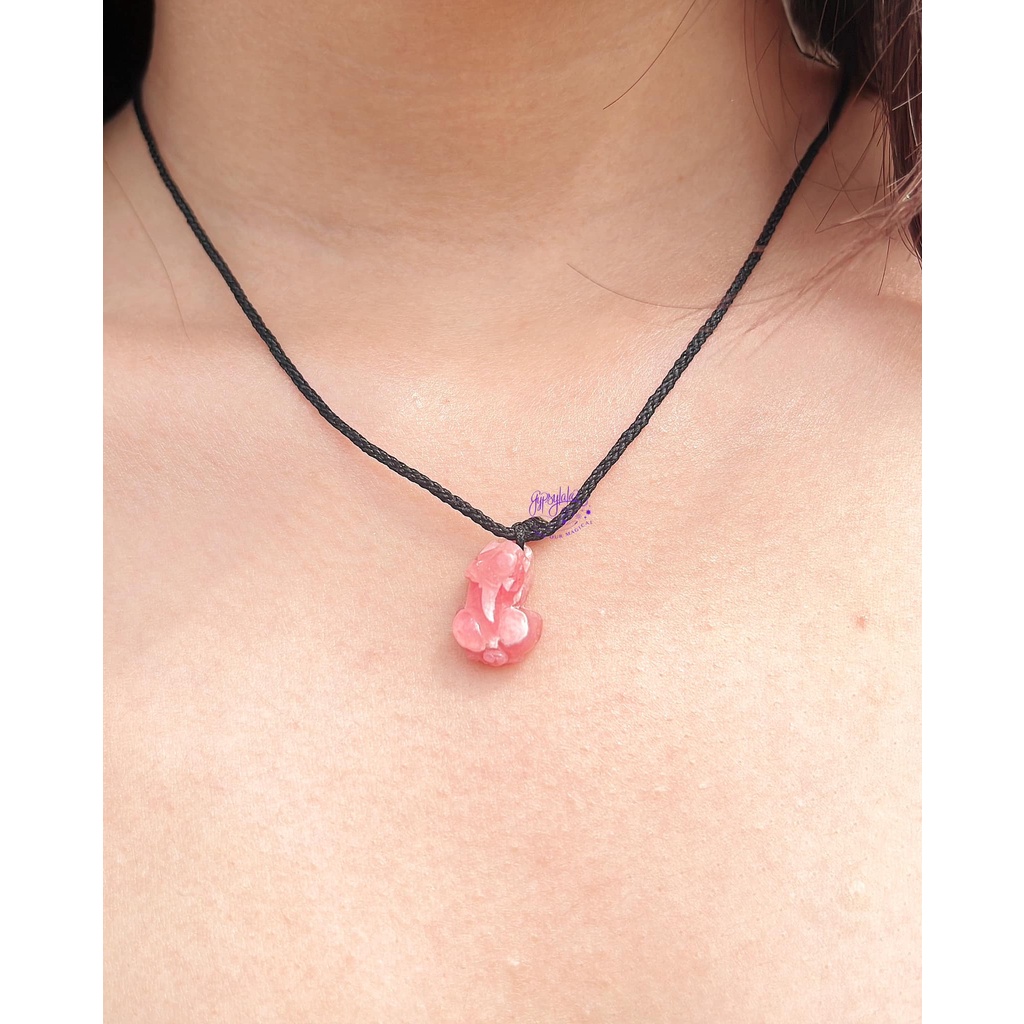 Dây Chuyền Tỳ Hưu Đá Đào Hoa (Rhodochrosite) SP001222 Gypsy.lala