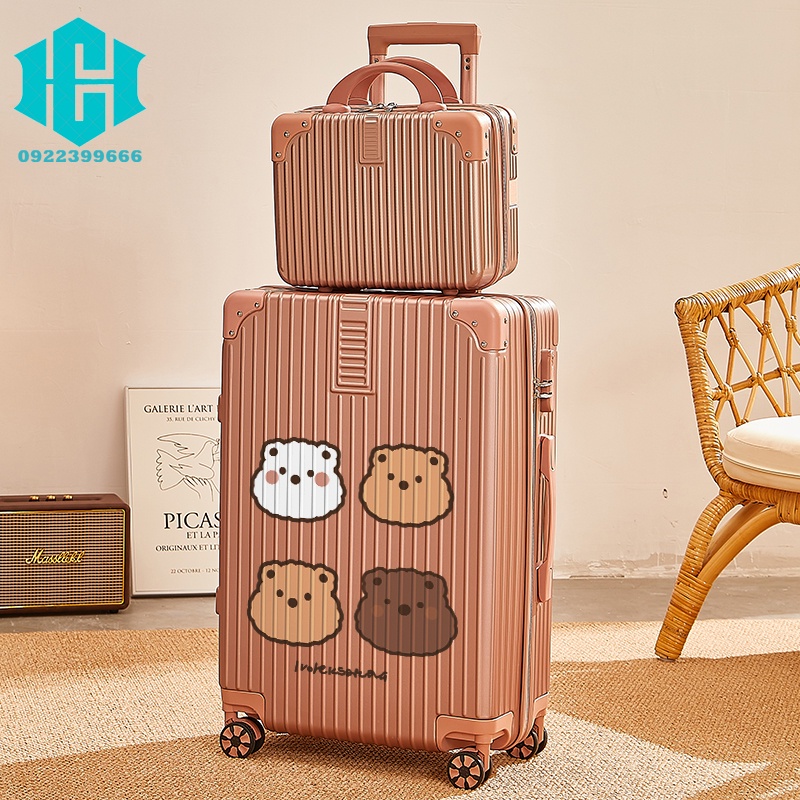 Vali thời trang Xe Đẩy Trường Hợp Dung Tích Lớn Mạnh Mẽ Và Bền Đẹp