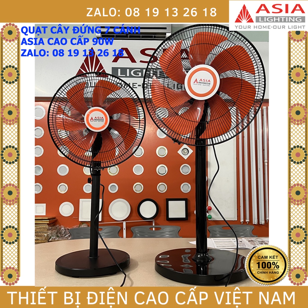 Quạt Cây, Quạt đứng cao cấp 7 cánh ASIA, công suất 90W, 4 cấp độ gió, bảo hành 2 năm