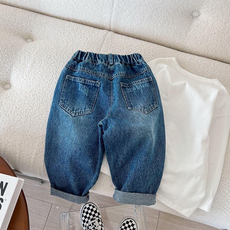 Quần bò jeans rách mềm mại,kiểu rách cá tính hot nhất 2023 cho bé trai  SHOP BÔM BÔM KIDS