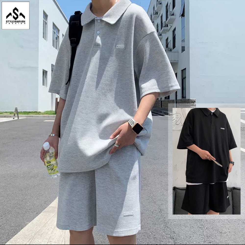 Set Quần Áo Thun Nam Thể Thao Form Rộng STYLE MARVEN - SET NAM 90000193C2
