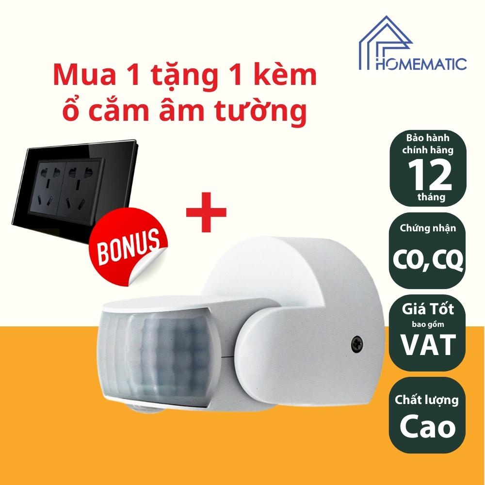 Công tắc cảm biến PIR đôi phát hiện 2 vùng chuyển động góc rộng Homematic HS50