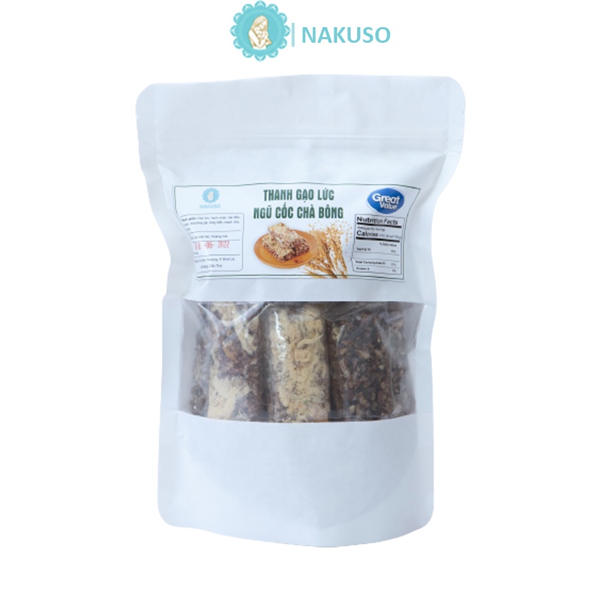Thanh cơm Gạo Lức Chà Bông, ngũ cốc, Rong Biển Ăn Kiêng Giảm Cân - Eatclean - Healthy NAKUSO