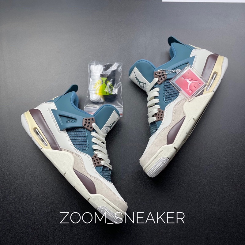 Giày JD4 Snorlax - Jd4 Metalic Xám Xanh 2023