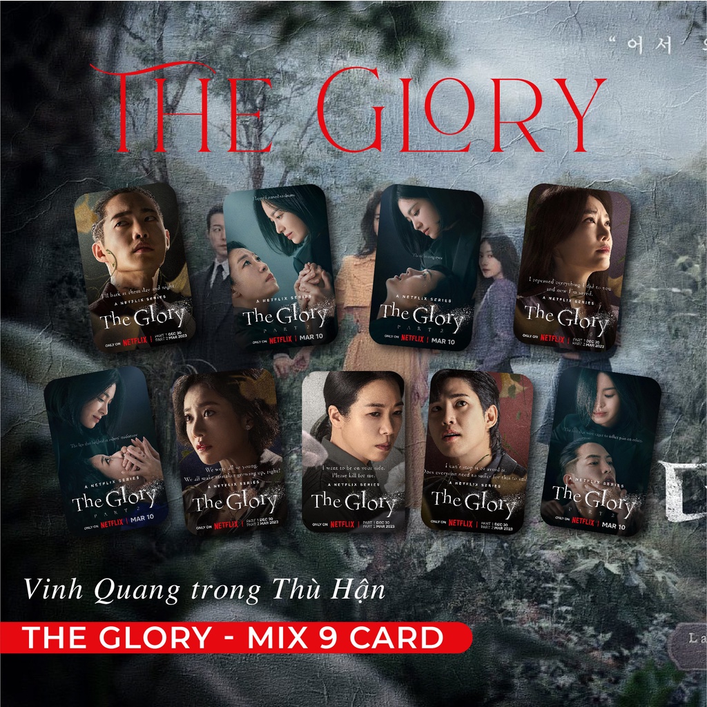 Sum.mer30 - Set 9 card bo góc The Glory Vinh Quang Trong Thù Hận unoff