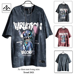 Áo thun nam cổ tròn STYLE MARVEN loang màu họa tiết hoạt hình hot trend 2024 - TOP NAM 90000182