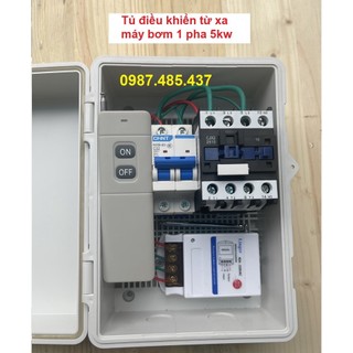 Tủ điều khiển từ xa máy rửa xe, máy bơm nước 1 pha 3 pha 1000 mét