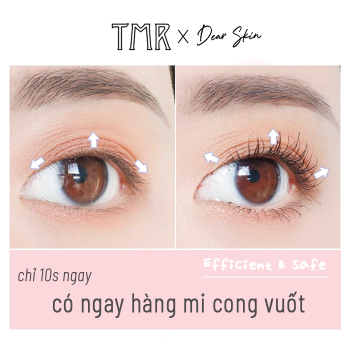 Kẹp bấm mi TMR có răng cưa,dụng cụ uốn mi răng cưa, mi siêu cong, mi cong tự nhiên, inox cao cấp