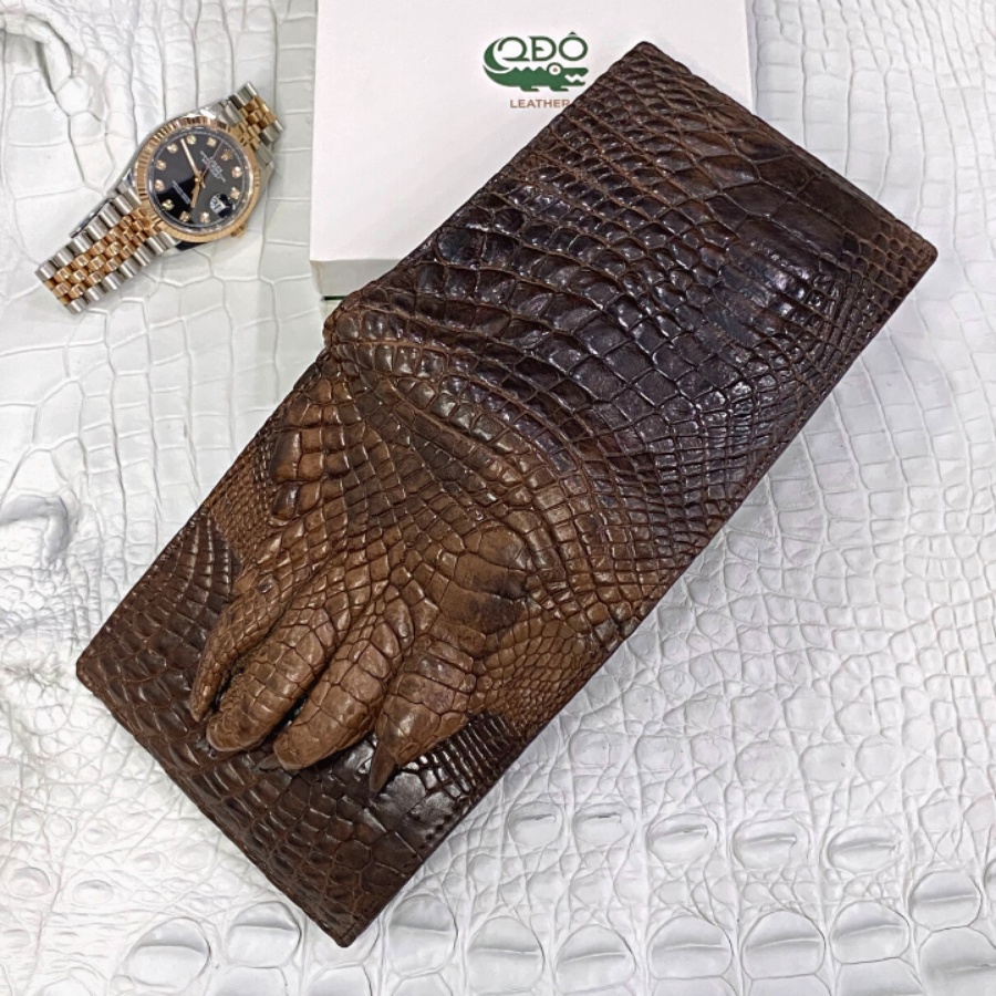 Ví Móng Da Cá Sấu 2DO LEATHER V23 Kích Thước  Quà Tặng Cho Người Thân, Sang Trọng, Cao Cấp, Siêu Bền