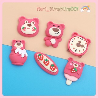 Phụ kiện charm sticker hình gấu dâu 2 đáng yêu