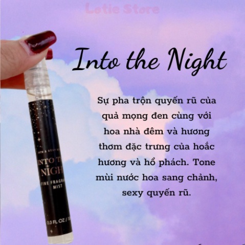 Xịt thơm 10ml chai chiết Body Mist của Mỹ chính hãng B&BW thơm lâu Cao Cấp